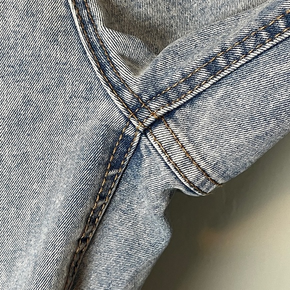 FRYE High Rise Light Denim Vintage Style Straight Leg Mom Jeans Sz 10 - Picture 9 of 16